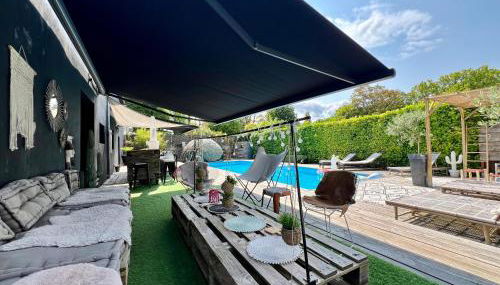 La Villa d'ElodibiZa, 45mn de Paris en train avec piscine ! - Foto 1, sunbed