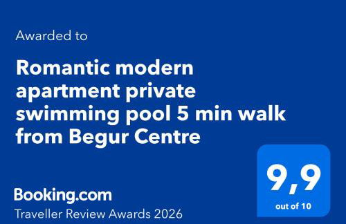 Romantic modern apartment private swimming pool 5 min walk from Begur Centre - Photo 3