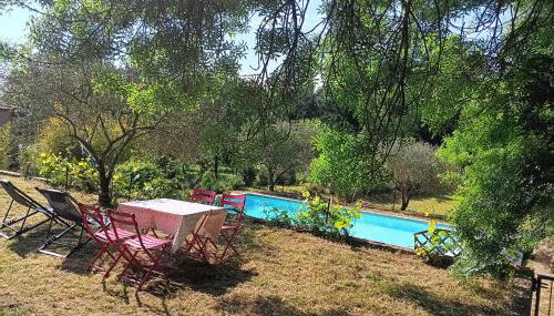 Gîte Gard 4-5 personnes Piscine et rivière - Foto 1, Garden view