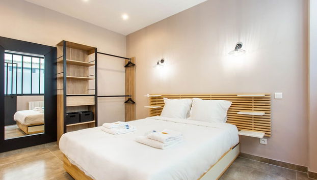 Authentic Apartment - 1br/4p - Bastille/voltaire - Foto 4, Habitación