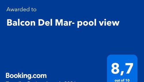 Balcon Del Mar- pool view - Foto 2