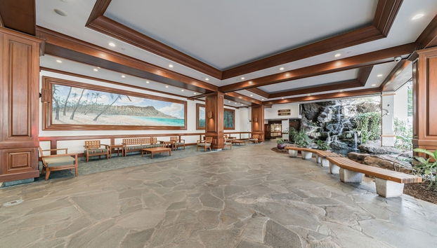 Coin salon dans le hall