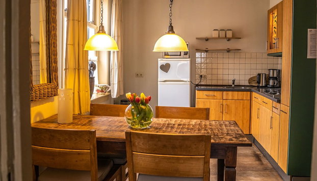 Superb Holiday Home on a Mini Campsite Near the Beach - Foto 2, Cocina privada