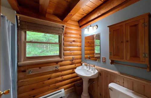 Poconos True Log Cabin with Sauna, Movie Theather, Hot Tub & Fire Pit! - Photo 34