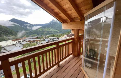 Dans résidence neuve LE SNOW ROC sur les pistes, appartement 8 personnes 2 chambres et coin montagne avec Terrasse WIFI et SAUNA - Photo 29