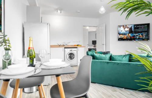 Modern 2 Bed Apartment - Parking - Smart TV - Fast Wi-Fi 27CR - Foto 11