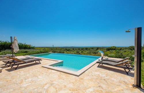 Villa Zelena with Panoramic Seaview and big Pool - Foto 9