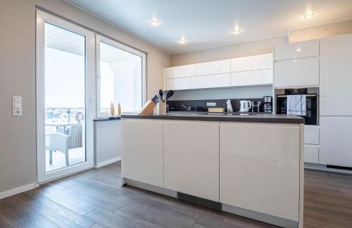 Design Apartment zentral für 6 in Andernach: Ausblick, WiFi, Küche - Photo 23