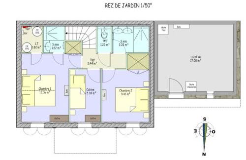 Chalet La Plagne Montalbert Pied des Pistes - Foto 13