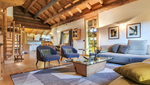 Apartment Chalet Baita Tabià Dolomites by Interhome - Photo 5, Living Room