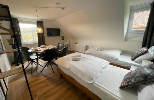 stylische Unterkunft für Firmen und Gruppen- Herzlich willkommen -Einzelbetten,Nahe Ulm, 3 Schlafzimmer - Foto 9