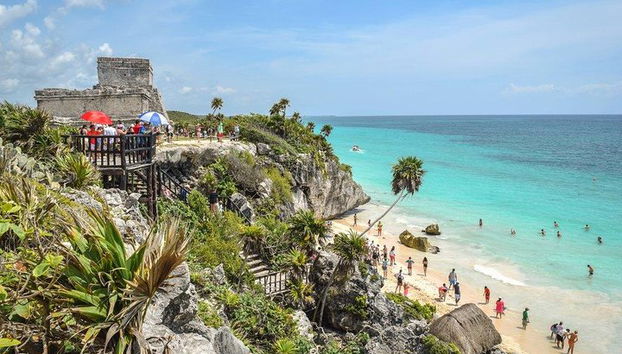 Magisches Abenteuer nach Tulum, einer riesigen Skulptur und Cenoten. Mittagessen inbegriffen - Foto 2, Entdecken Sie Tulum, dos ojos, "Madre naturaleza" und Grand Cenote