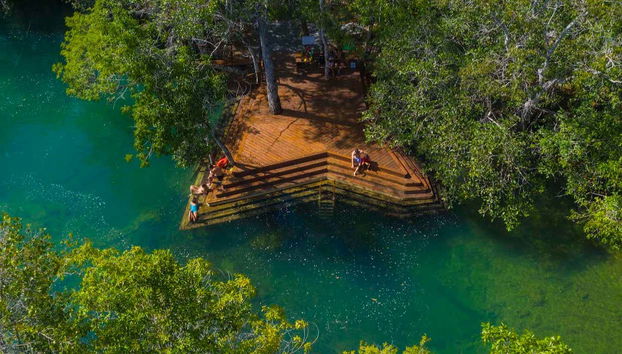 Vista aérea do balneário Estrela do Formoso