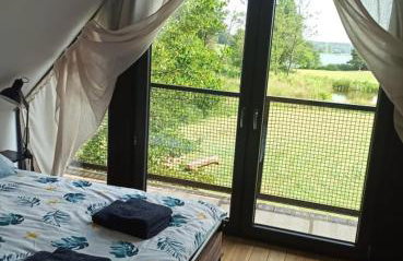 Między Olchami domek nad jeziorem. Noclegi całoroczne. Cisza, spokój. - Foto 24