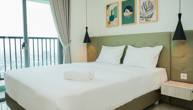 Cozy And Homey Studio At Bintaro Embarcadero Apartment - Foto 2, Habitación