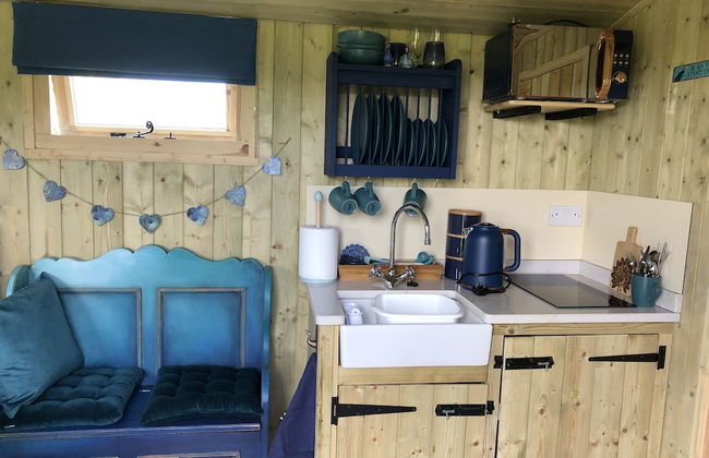 The Peacock Shepherds Hut at Hafoty Boeth - Foto 4