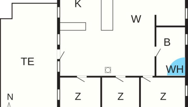 7 Person Holiday Home in Thisted - Photo 3, Plan d’étage