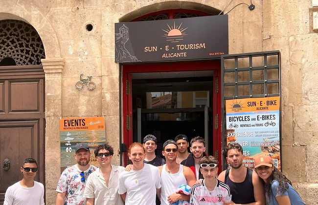 Excursão pela costa de bicicleta elétrica em Alicante com lago de peixes Román e mergulho com snorkel - Foto 16