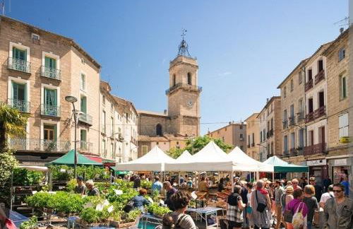 Pézenas historique appartement clim wifi 2 chambres 6 couchages - Foto 10