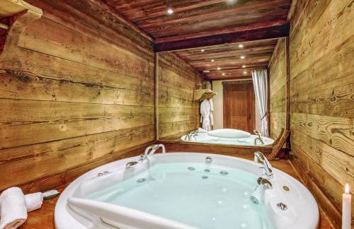 SOMPTUEUX CHALET BARON MEGEVE VUE.Jaccuzi.4 mn a pied au centre - Foto 12
