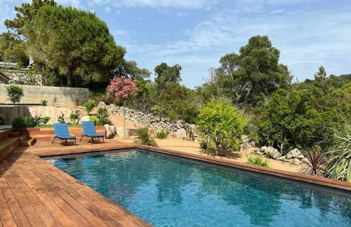 Villa Monte e Mare, piscine chauffée, climatisée à 5 mn de la plage de santa giulia - Foto 5