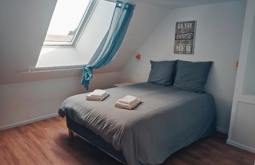 Barneville Plage appart cosy avec terrasse 150m de la mer - Foto 9