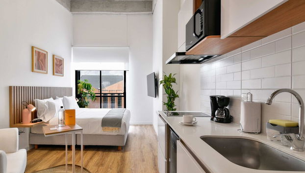 w Amazing Loft w Balcony in Chapinero - Foto 3, Habitación