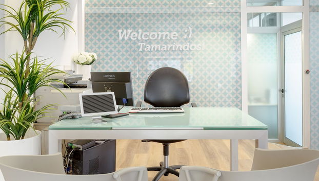 Mostrador de check-in y check-out