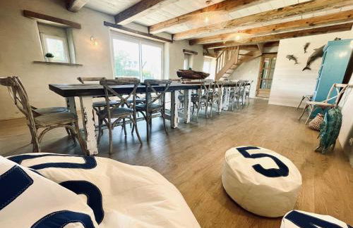 Maison Maillots et Bigorneaux, 15 pers, jacuzzi, 40m de la mer - Foto 6