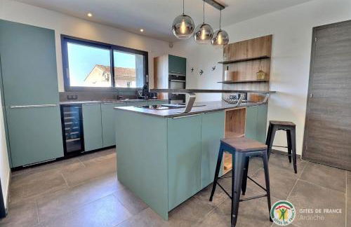 Villa la crozette 4 étoiles, climatisée avec grande piscine - Foto 5