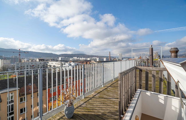 E-64 Duplex-3BDR apartment with Sky roof-Zurich West - Foto 22