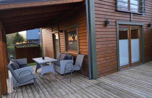 Nowy domek drewniany Tu Mi Dobrze w Lubkowie z plażą - Foto 2