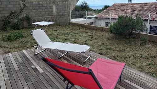 Haute-Corse Bas de villa , 2 chambres de 70 m2 , vue mer , jardin et terrasse - Foto 3, Garden, sunbed, Garden view