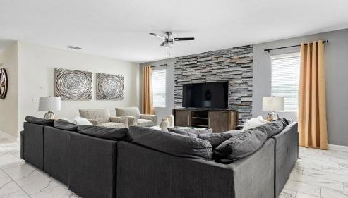 No Rear Neighbor 6BR Villa Private Pool Spa Disney - Foto 3