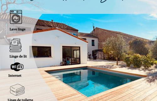 À 1min d'une base nautique Maison spacieuse avec piscine - Foto 1