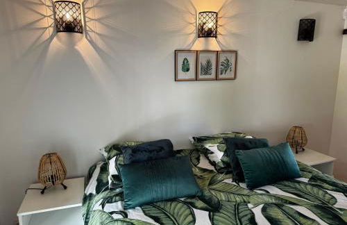 Gîte urbain au calme en rez de jardin proche Groupama stadium salle Arena EUREXPO Lyon - Foto 16