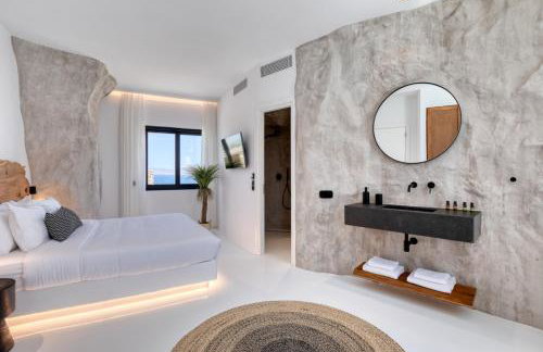 Mykonos Town Black Villa with Cave Heated Pool - Foto 9