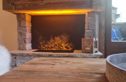 Arcs 1950 Appartement Luxe type chalet 5 à 7 personnes Vue imprenable sur le Montblanc skis aux pieds - Photo 6