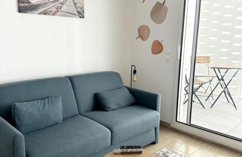 Studio Récent Prés d'Arènes Terrasse Wifi parking privé - Foto 6