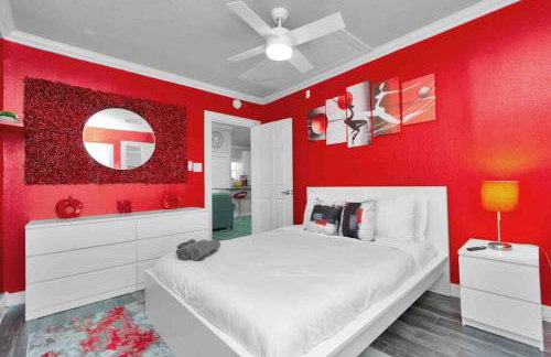 Prolific Red Luxe: Private Deck + Stylish Living - Photo 11