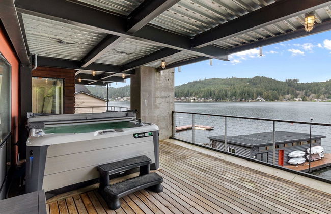 Lakefront Luxury Stunning Views Dock Hot Tub - Foto 73