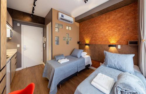 Estúdio charmoso com vaga e sacada a 50 metros do Metrô Luz - Foto 18