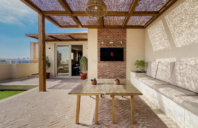 Xuru Stays I The 1bdr Rustic Rooftop w/ Wow Outdoor Terrace - Foto 16