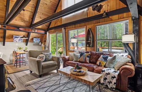 Retro A-Frame Cabin - Hot tub Firepit & Fireplace - Foto 6