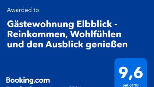 Gästewohnung Elbblick - Reinkommen, Wohlfühlen und den Ausblick genießen - Foto 3
