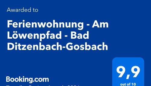 Ferienwohnung - Am Löwenpfad - Bad Ditzenbach-Gosbach - Foto 2