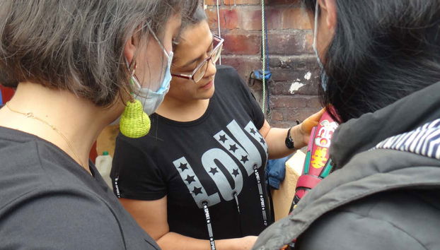 Disfrutando del recorrido por Pasto