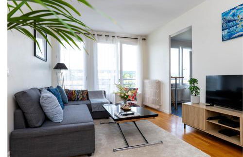 Appartement T2, fonctionnel, Parking,balcon ,2 minutes gare ,17 minutes Paris - Foto 2