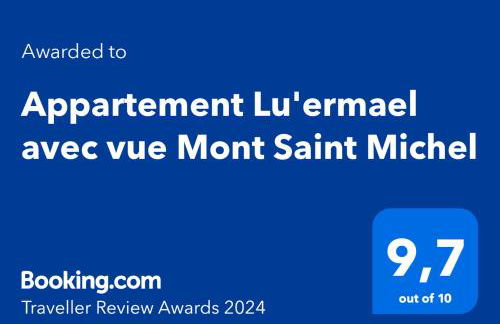 Appartement Lu'ermael avec vue Mont Saint Michel - Foto 12