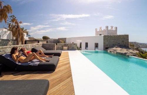 Mykonos Town Black Villa with Cave Heated Pool - Foto 35